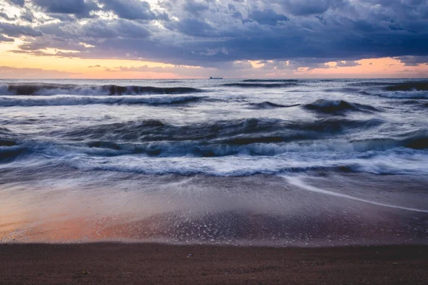 Una Hermosa Foto Del Paisaje Marino Atardecer — Foto de Stock