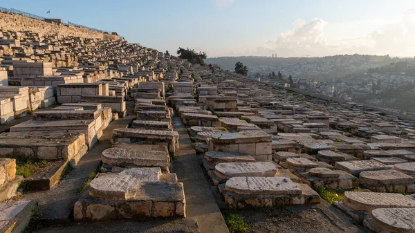 Cimitero Ebraico Fuori Gerusalemme — Foto Stock