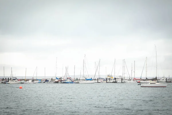 Hermoso Tiro Barcos Mar —  Fotos de Stock