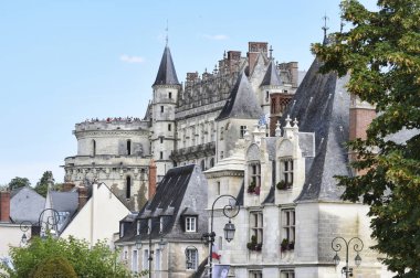 A mesmerizing shot of Amboise Castle in Loire Valley, Touraine region, France clipart