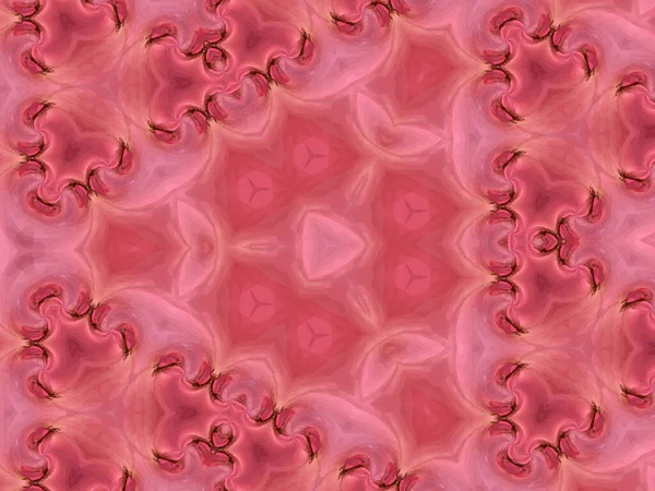 Illustration Pink Abstract Kaleidoscope Texture Background Unique Geometric Design — Stock Photo, Image