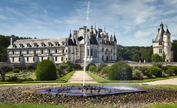 Zamek Chenonceau Francji — Zdjęcie stockowe
