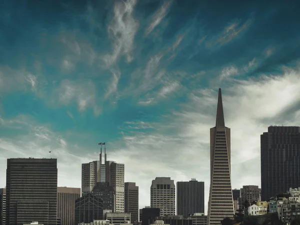 Disparo Cielo Dramático Sobre San Francisco —  Fotos de Stock