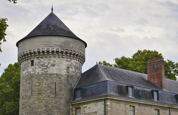 Närbild Tours Castle Frankrike — Stockfoto