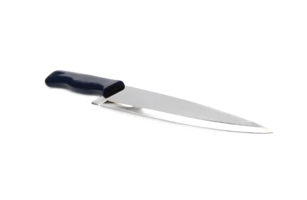 Крупный План Кухонного Ножа Белом Фоне — стоковое фото