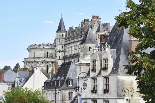 Fascinující Snímek Hradu Amboise Údolí Loiry Touraine Region Francie — Stock fotografie