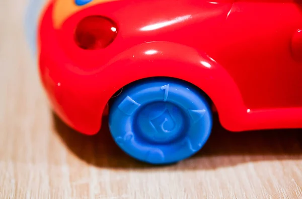 Close Carro Brinquedo Plástico — Fotografia de Stock