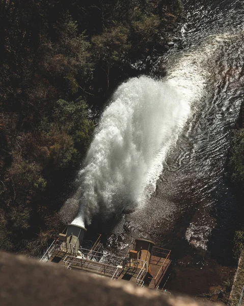 오스트레일리아 시드니에 댐에서 수압으로 여객기의 — 스톡 사진
