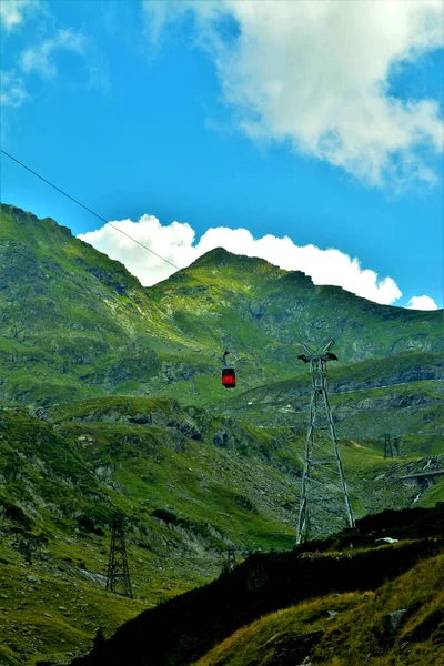 Transfagarasan Rumänien August 2019 Transfagarasan Seilbahn Aus Dem Fagaras Gebirge — Stockfoto