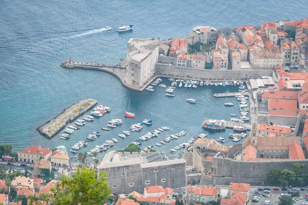 High Angle Shot Cityscape City Dubrovnik — Stock Photo, Image