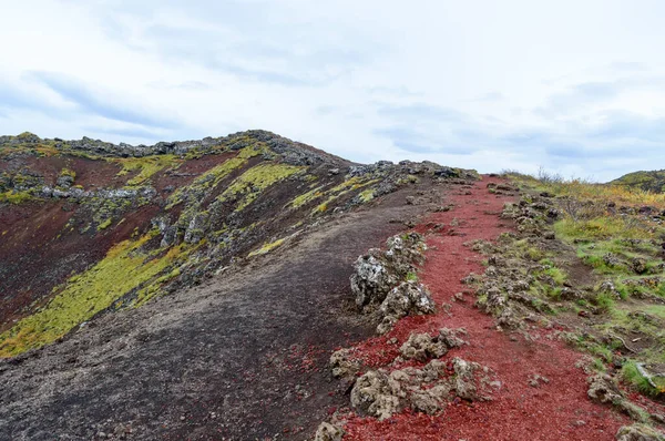 Shot Kerid Volcanic Lake Iceland — Stock Photo, Image