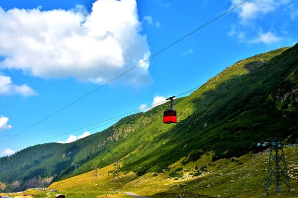 Transfagarasan Romania Agosto 2019 Funivia Transfagarasana Dai Monti Fagaras Romania — Foto Stock