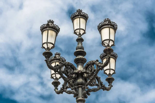 Low Angle Shot Street Lamps Plaza Maria Pita Coruna Galicia — Stock Photo, Image