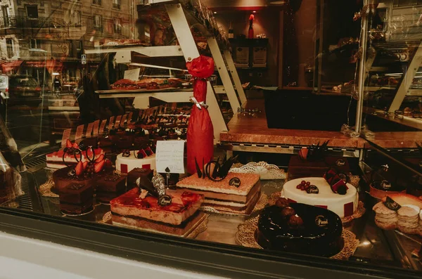 Parijs Frankrijk Okt 2020 Mooie Snoepwinkel Parijs Frankrijk Tijdens Een — Stockfoto