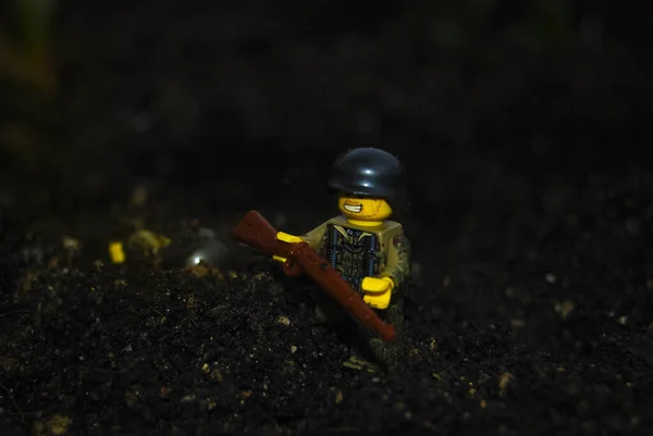 Madrid España Agosto 2020 Guerra Legos Con Plantas Naturaleza — Foto de Stock