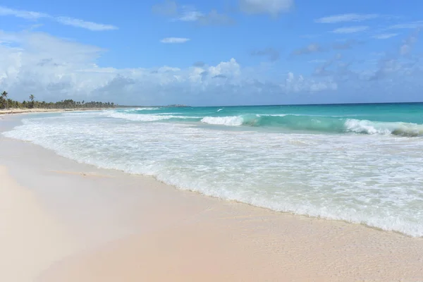 Μια Όμορφη Θέα Της Punta Cana Beach Στη Δομινικανή Δημοκρατία — Φωτογραφία Αρχείου