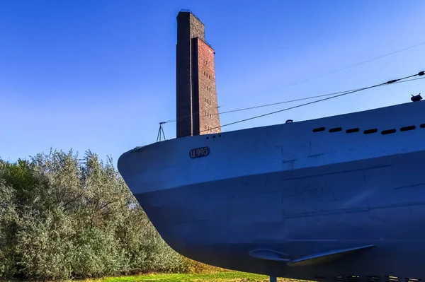 Laboe Alemania 2020 Bonita Vista Submarino 995 Playa Laboe Alemania — Foto de Stock