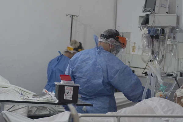 Firmat Argentina Nov 2020 Trabajadores Salud Dentro Una Uci Covid —  Fotos de Stock