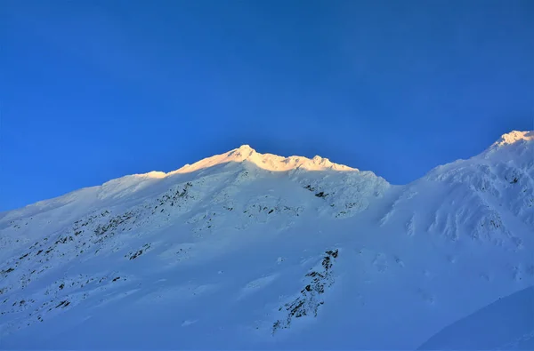 Een Landschap Fagaras Bergen Roemenië Winter — Stockfoto