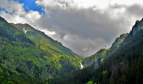 Los Picos Las Montañas Fagaras Rumania —  Fotos de Stock