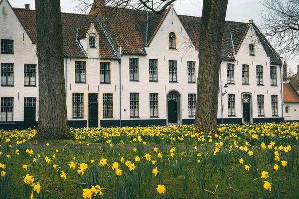 Den Berömda Beguinage Brygge Belgien — Stockfoto