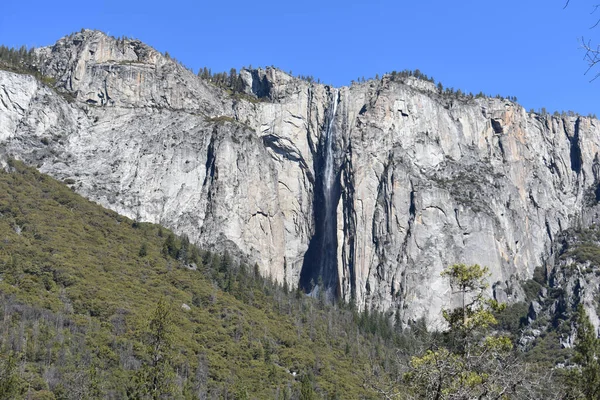 Uma Grande Paisagem Natureza Parede Rocha Granito Yosemite Valley Califórnia — Fotografia de Stock