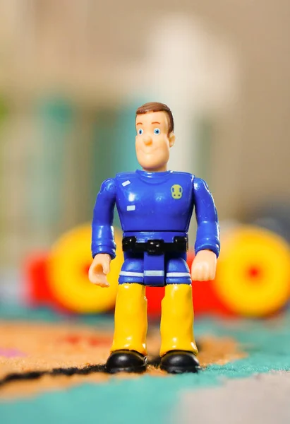 Poznan Poland 2018年5月25日 Fireman Sam Tooy Figure Flood — ストック写真