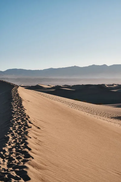 Uma Bela Foto Dunas Areia Vale Morte Califórnia Eua — Fotografia de Stock