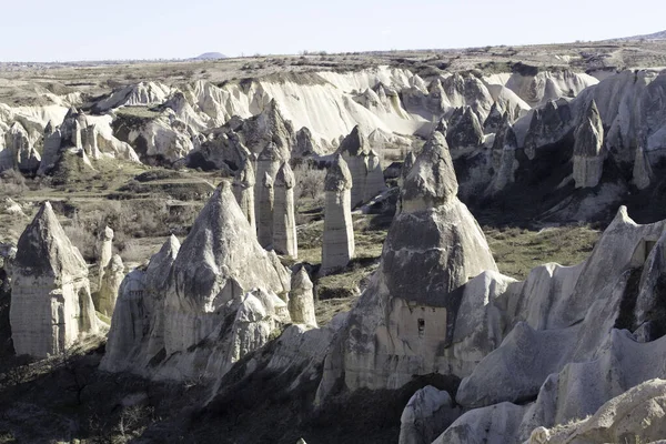 Una Toma Aérea Paisaje Rocoso Capadocia Turquía — Foto de Stock