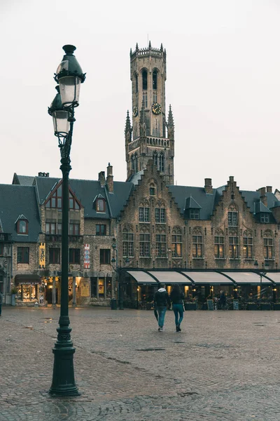 Een Verticale Opname Van Belfort Van Brugge België — Stockfoto