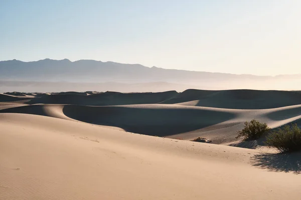 Uma Bela Foto Dunas Areia Vale Morte Califórnia Eua — Fotografia de Stock