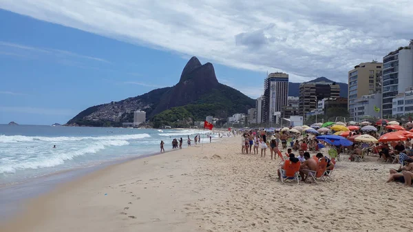 Rio Janeiro Brasil Nov 2020 Vista Playa Leblon Río Janeiro — Foto de Stock