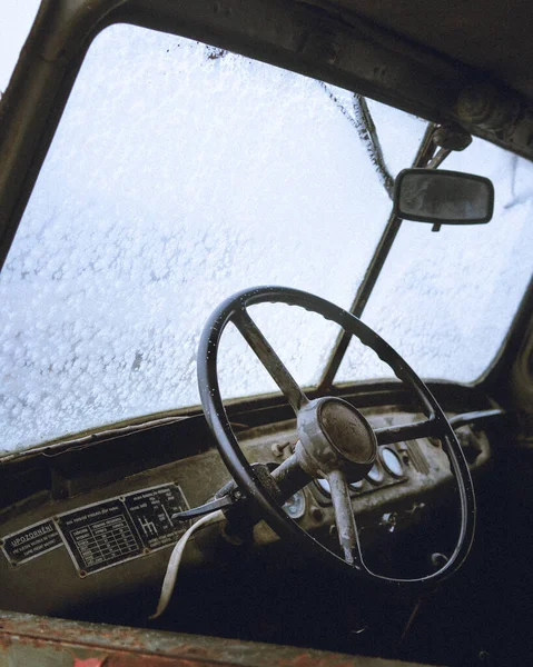 Vertical Shot Old Car — Stock Photo, Image