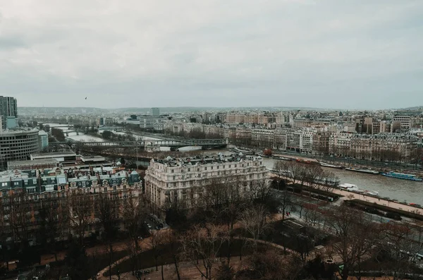 Paris Frankreich Nov 2020 Schöne Landschaftsaufnahme Von Pariser Vierteln Mit — Stockfoto