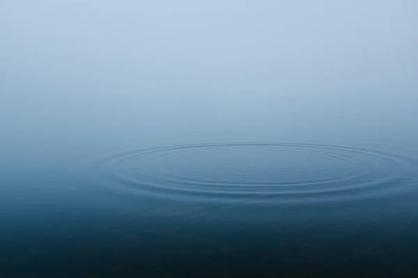 Schöne Aussicht Auf Ein Platschen Meer Vor Nebligem Hintergrund — Stockfoto