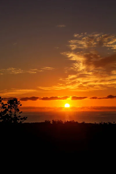 Lebendiger Sonnenuntergang Über Dem Meer Bei Yeppoon Queensland Australien — Stockfoto