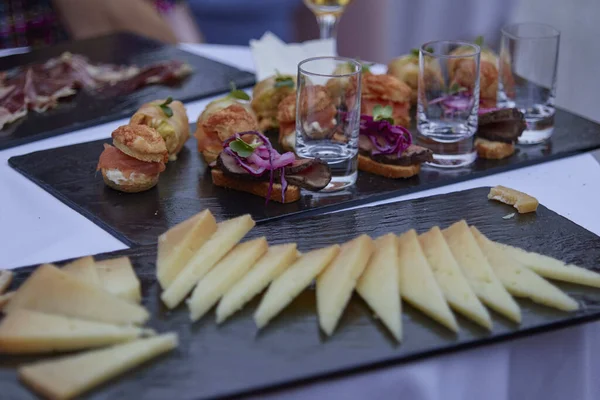 Closeup Shot Food Assortment Wedding — Stock Photo, Image