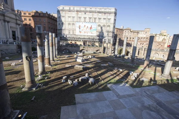 Roma Itália Maio 2017 Fórum Romano Foi Principal Praça Pública — Fotografia de Stock