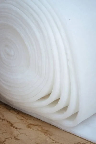Plan Vertical Rouleau Rembourrage Blanc Pour Meubles — Photo