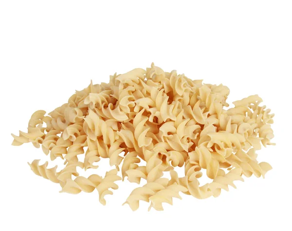 Närbild Hög Vinkel Skott Pasta Vit Yta — Stockfoto