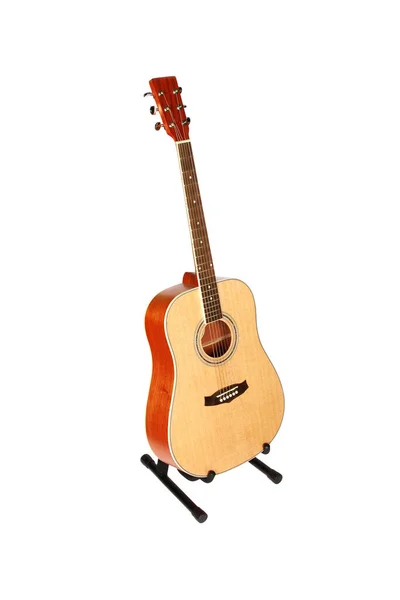 Vertical Shot Guitar Isolated White Background — Stock Photo, Image