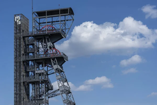 Fora Museu Silesiano Katowice Antiga Torre Mineração — Fotografia de Stock