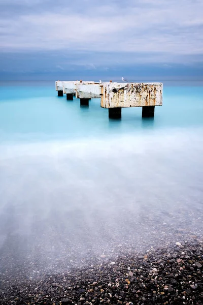 フランスのLido Pier Nice Cote Azurの美しいショット — ストック写真