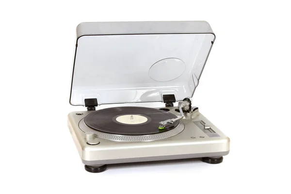 Record Player White Surface — Stock Photo, Image