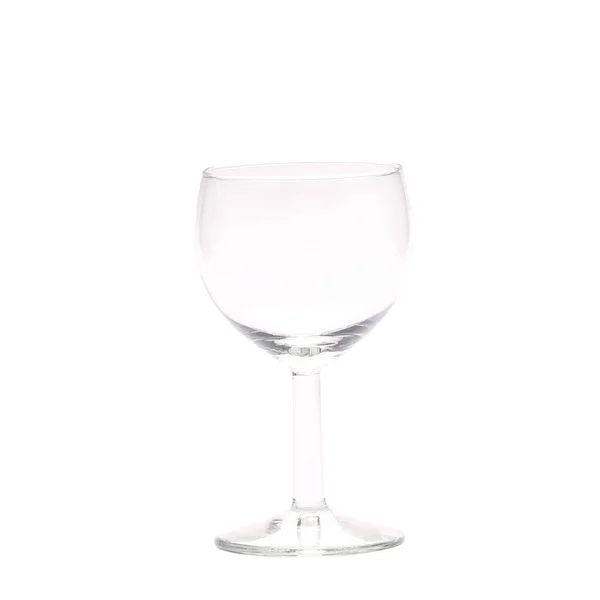 Verre Vin Isolé Sur Fond Blanc — Photo