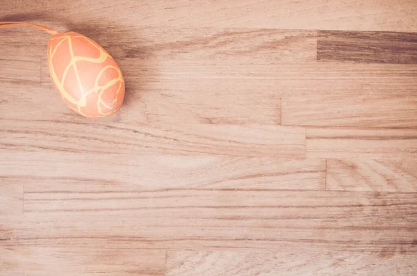 Una Vista Dall Alto Una Carta Decorativa Uovo Pasqua Una — Foto Stock