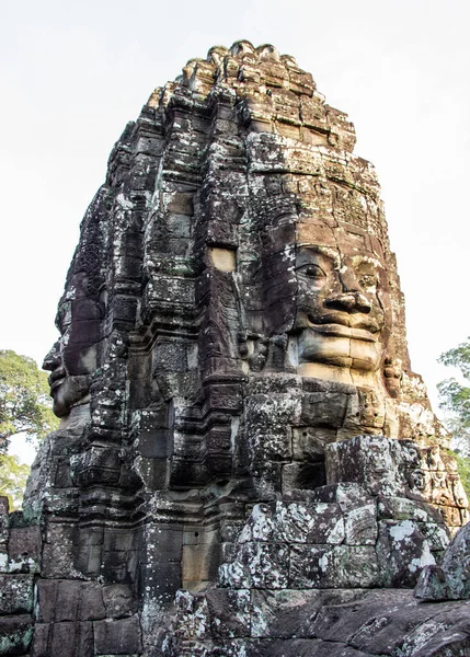 Sunset Face Angkor Wat Siem Reap Kambodža — Stock fotografie