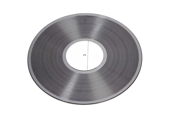 Disco Vinile Isolato Sfondo Bianco — Foto Stock