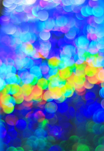 Kleurrijke Heldere Bokeh Lichten Abstracte Achtergrond — Stockfoto