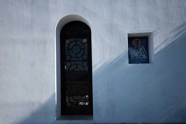 Yunanistan Kayak Adasında Aziz Alexander Kilisesinin Kapısı — Stok fotoğraf